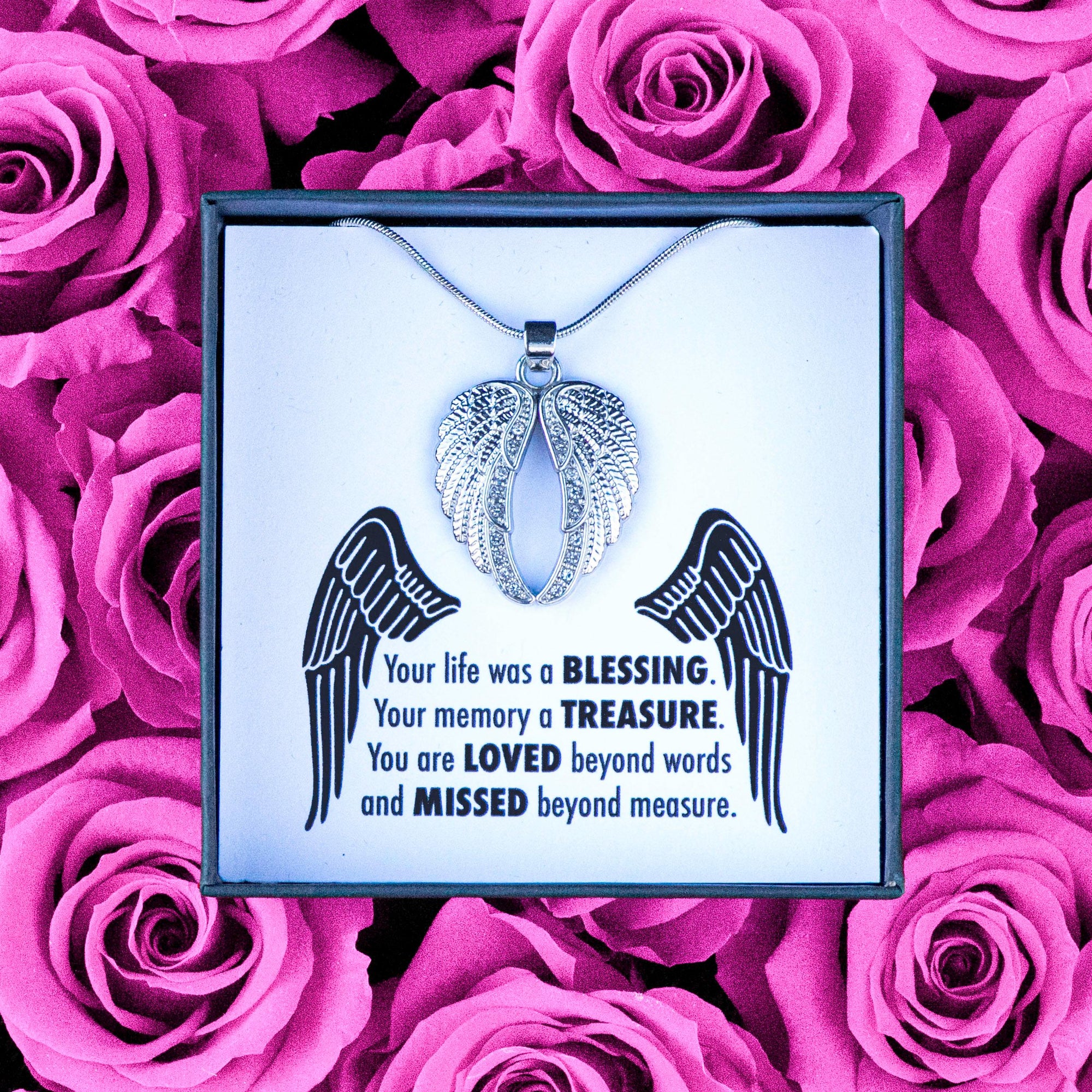 Your Wings Were Ready Necklace - Message Card - Guardian Angel Collection