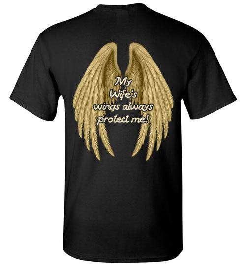 My Wife's Wings Always Protect Me T-Shirt - Guardian Angel Collection