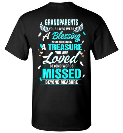 Grandparents - Your Lives Were A Blessing T-Shirt - Guardian Angel Collection