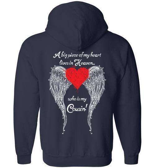 Cousin - A Big Piece of my Heart FULL ZIP Hoodie - Guardian Angel Collection