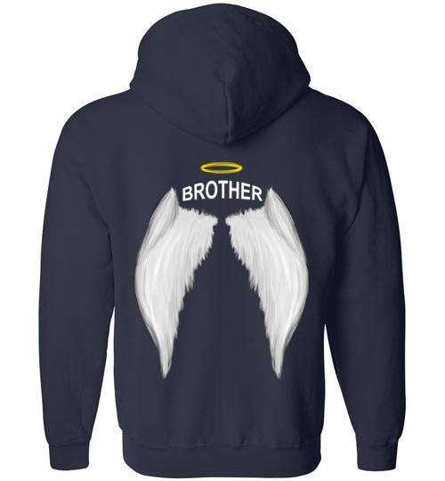 Brother - Halo Wings FULL ZIP Hoodie - Guardian Angel Collection