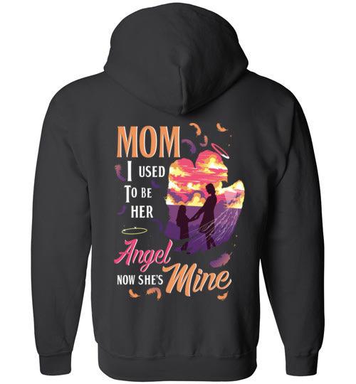 MOM - I USED TO BE HER ANGEL FULL ZIP HOODIE - Guardian Angel Collection